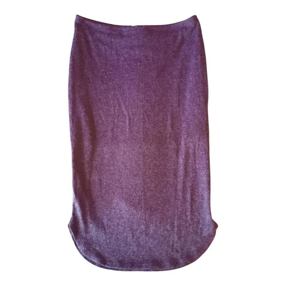 La Hearts Deep Purple Midi Skirt